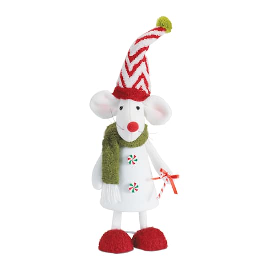 Melrose 17.75" Holiday Plush Mouse Figurines Set